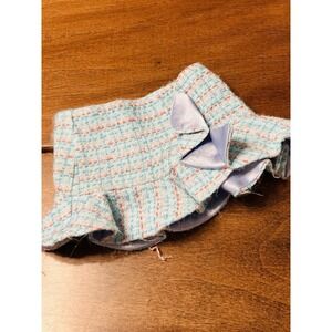 RETIRED 2005 American Girl Doll SIGHTSEEING Blue Teal Plaid Skirt